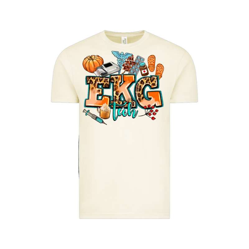 Ekg Tech Fall Vintage Tee by AdoDesignShop | Teevron