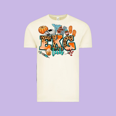 Ekg Tech Fall Vintage Tee Designed By Adodesignshop