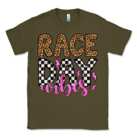 Army Green race day vibes Classic Tee - Artiststas