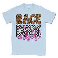 Dusty Blue race day vibes Classic Tee - Artiststas