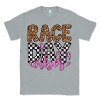 Heather Grey race day vibes Classic Tee - Artiststas