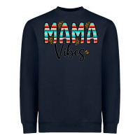 Navy mama vibes Heavyweight Sweatshirt - CowhideDigitalArt