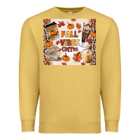 Antique Gold fall vibes coffee Premium Sweatshirt - MaliasSmallBusiness