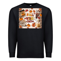Black fall vibes coffee Premium Sweatshirt - MaliasSmallBusiness