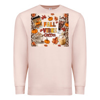 Pale Pink fall vibes coffee Premium Sweatshirt - MaliasSmallBusiness