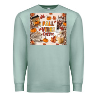 Seafoam fall vibes coffee Premium Sweatshirt - MaliasSmallBusiness