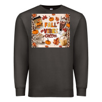 Smoke fall vibes coffee Premium Sweatshirt - MaliasSmallBusiness