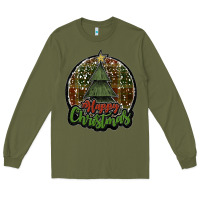 Army Green happy christmas black Long Sleeve Tee - JahusDesignShop