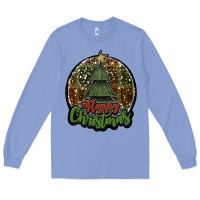 Colony Blue happy christmas black Long Sleeve Tee - JahusDesignShop