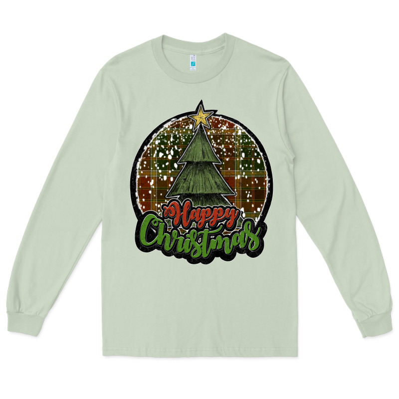 Happy Christmas Black Long Sleeve Tee by JahusDesignShop | Teevron