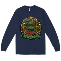 Navy happy christmas black Long Sleeve Tee - JahusDesignShop