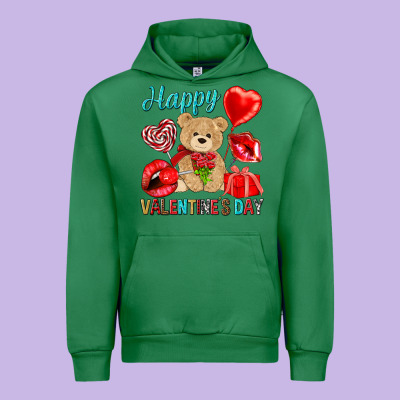 Happy Valentines Day Valentine's Day Urban Hoodie Designed By Howdyjamesfarm