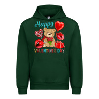 Forest Green happy valentines day Valentine's Day Urban Hoodie - HowdyJamesFarm
