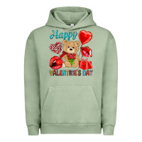 Pigment Oil Green happy valentines day Valentine's Day Urban Hoodie - HowdyJamesFarm