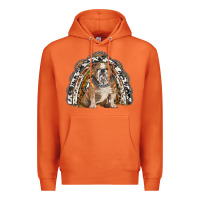 Carrot english bulldog rainbow Premium Hoodie - BarkalooDesign