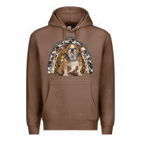 Chestnut english bulldog rainbow Premium Hoodie - BarkalooDesign