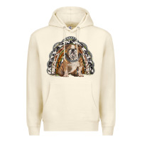 Sandshell english bulldog rainbow Premium Hoodie - BarkalooDesign