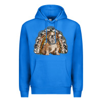 True Royal english bulldog rainbow Premium Hoodie - BarkalooDesign