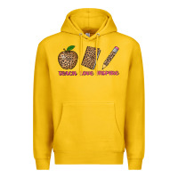 Lemon teach love inspire leopard Premium Hoodie - AdoDesignShop