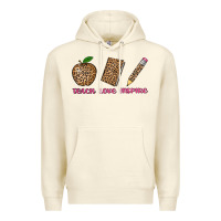 Sandshell teach love inspire leopard Premium Hoodie - AdoDesignShop