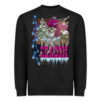 Black freezing season skeleton Heavyweight Sweatshirt - FaDigitalArtStudio