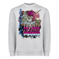Heather Grey freezing season skeleton Heavyweight Sweatshirt - FaDigitalArtStudio