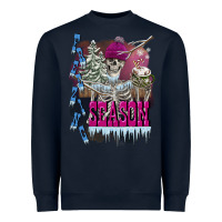Navy freezing season skeleton Heavyweight Sweatshirt - FaDigitalArtStudio