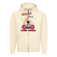 Sandshell delulu queen coming through Zipper Hoodie - MaliasSmallBusiness