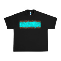 Black turquoise leopard Urban Heavy Tee - JahusDesignShop