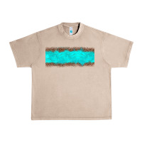 French Oak turquoise leopard Urban Heavy Tee - JahusDesignShop