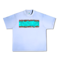 Grape Ice turquoise leopard Urban Heavy Tee - JahusDesignShop