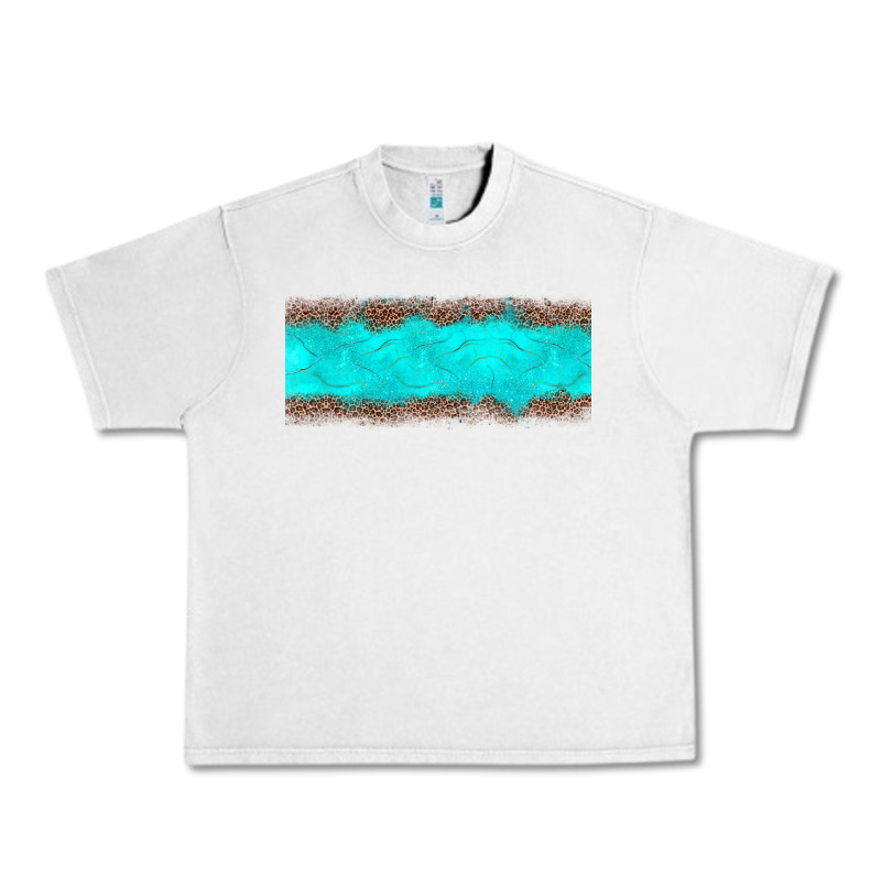 Turquoise Leopard Urban Heavy Tee by JahusDesignShop | Teevron