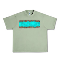 Oil Green turquoise leopard Urban Heavy Tee - JahusDesignShop