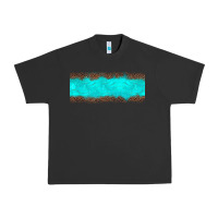 Pigment Black turquoise leopard Urban Heavy Tee - JahusDesignShop