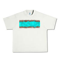 Pistachio turquoise leopard Urban Heavy Tee - JahusDesignShop