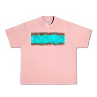 Salmon turquoise leopard Urban Heavy Tee - JahusDesignShop