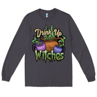 Smoke Drink up witches white Long Sleeve Tee - JahusDesignShop