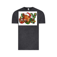 Vintage Black christmas heifer joy Vintage Tee - FaDigitalArtStudio