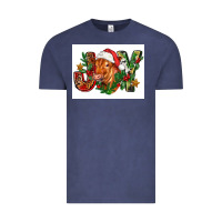 Vintage Denim christmas heifer joy Vintage Tee - FaDigitalArtStudio
