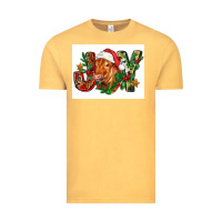 Vintage Mustard christmas heifer joy Vintage Tee - FaDigitalArtStudio