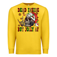 Lemon Dead inside but jolly af Premium Sweatshirt - NancyCooperArtShop