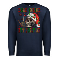 Navy Dead inside but jolly af Premium Sweatshirt - NancyCooperArtShop