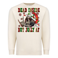 Sandshell Dead inside but jolly af Premium Sweatshirt - NancyCooperArtShop