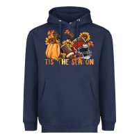 Navy tis' the season Heavyweight Hoodie - MaliasSmallBusiness