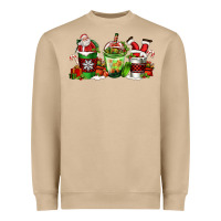 Mushroom coffee cups with santa claus Heavyweight Sweatshirt - FaDigitalArtStudio
