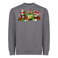 Storm coffee cups with santa claus Heavyweight Sweatshirt - FaDigitalArtStudio