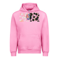 Fuchsia Pink gothic girl and colorful girl best friends with Urban Hoodie - TumblerDesignByShophia