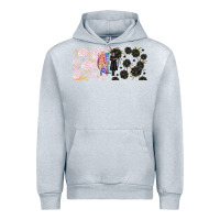 Heather Grey gothic girl and colorful girl best friends with Urban Hoodie - TumblerDesignByShophia