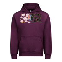 Mauve Wine gothic girl and colorful girl best friends with Urban Hoodie - TumblerDesignByShophia
