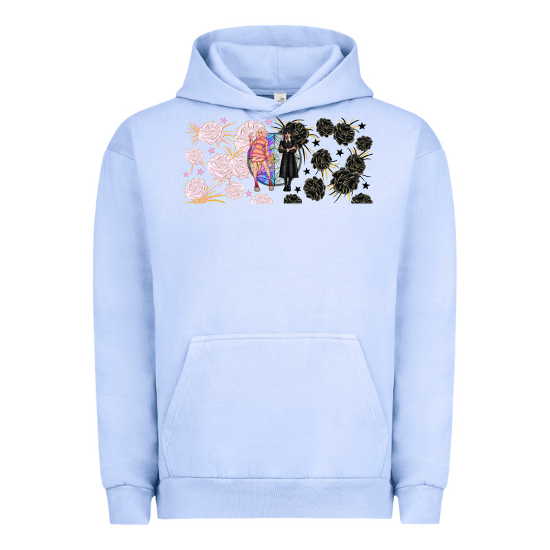 Gothic Girl And Colorful Girl Best Friends With Urban Hoodie by TumblerDesignByShophia | Teevron